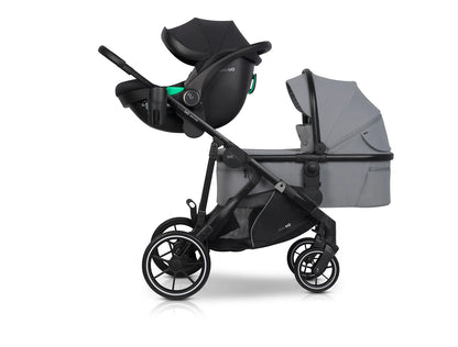 EasyGo Duoflex 2in1 babakocsi 1 üléssel és 1 mózeskosárral – Cloudy Gray