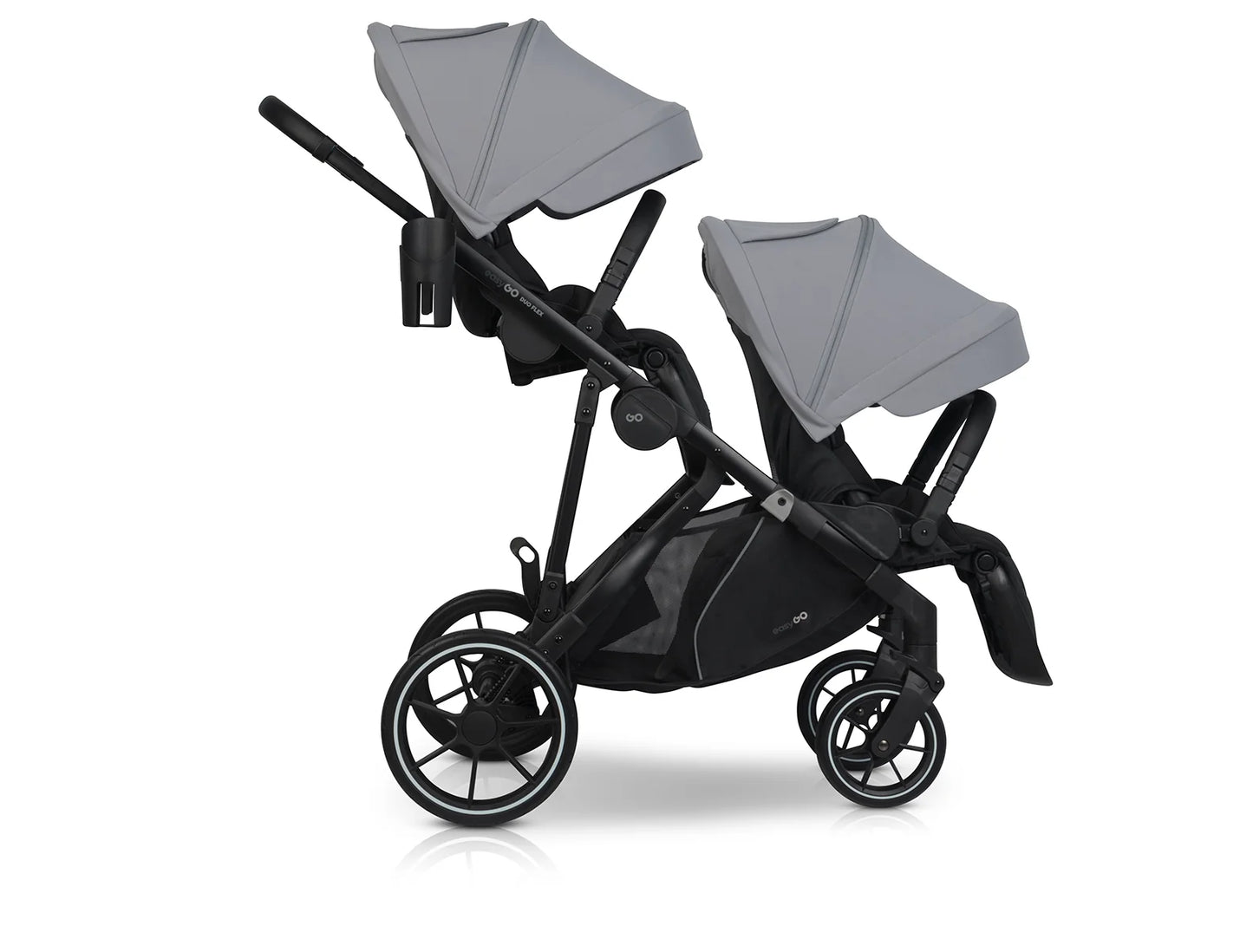 EasyGo Duoflex 2in1 babakocsi 1 üléssel és 1 mózeskosárral – Cloudy Gray
