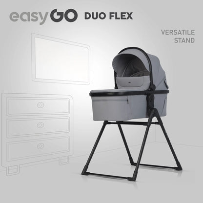 EasyGo Duoflex 2in1 babakocsi 1 üléssel és 1 mózeskosárral – Cloudy Gray