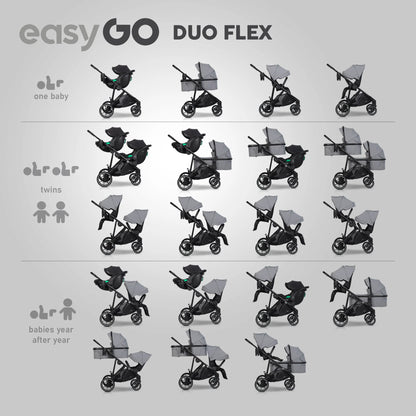 EasyGo Duoflex babakocsi – Cloudy Gray