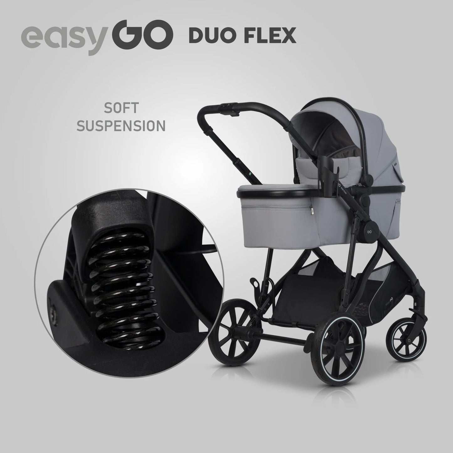 EasyGo Duoflex babakocsi – Cloudy Gray