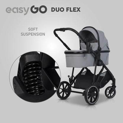EasyGo Duoflex 2in1 babakocsi 1 üléssel és 1 mózeskosárral – Cloudy Gray