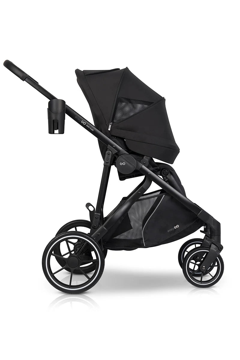 EasyGo Duoflex 2in1 babakocsi 1 üléssel és 1 mózeskosárral – Ebony Black