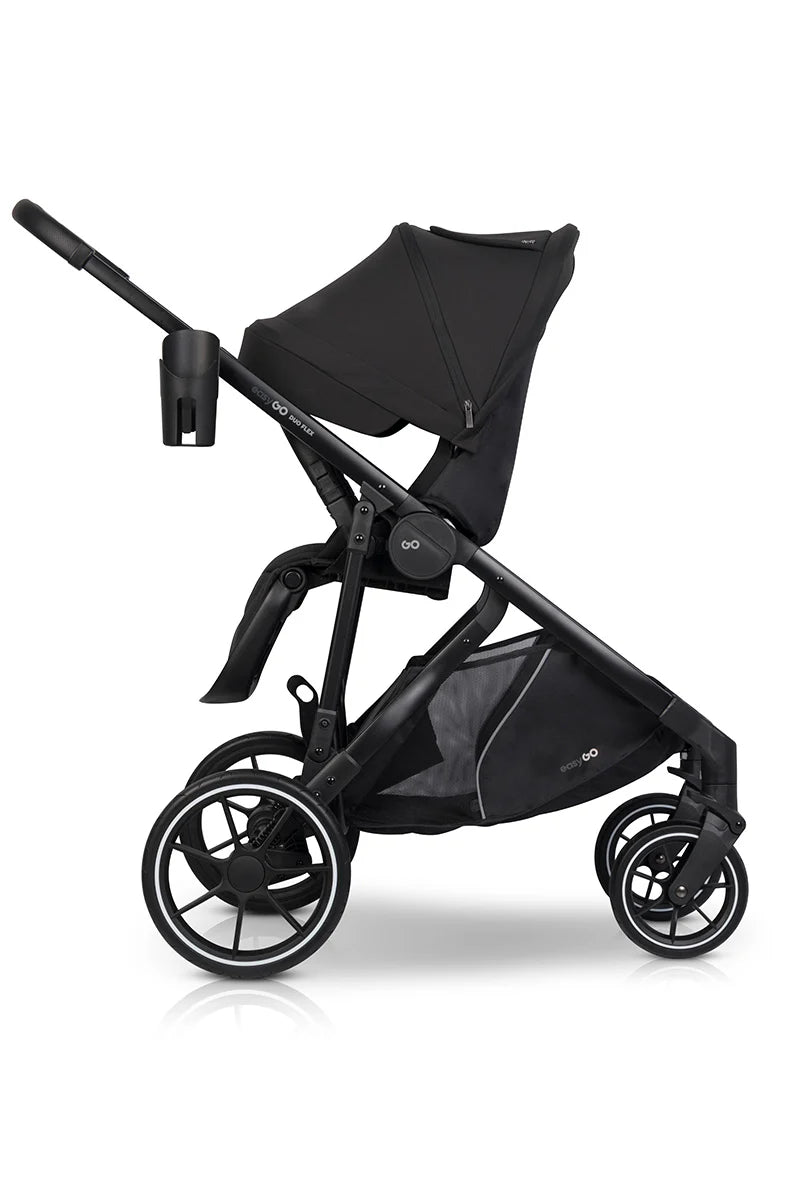 EasyGo Duoflex iker és testvér sport babakocsi 2 üléssel – Ebony Black
