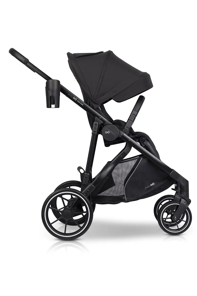 EasyGo Duoflex 2in1 babakocsi 1 üléssel és 1 mózeskosárral – Ebony Black