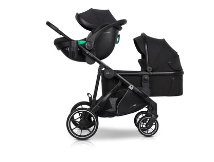 EasyGo Duoflex 2in1 babakocsi 1 üléssel és 1 mózeskosárral – Ebony Black