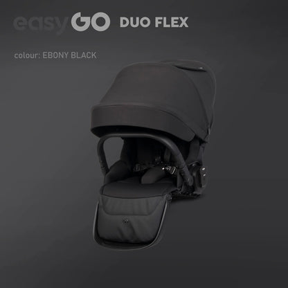 EasyGo Duoflex 2in1 babakocsi 1 üléssel és 1 mózeskosárral – Ebony Black