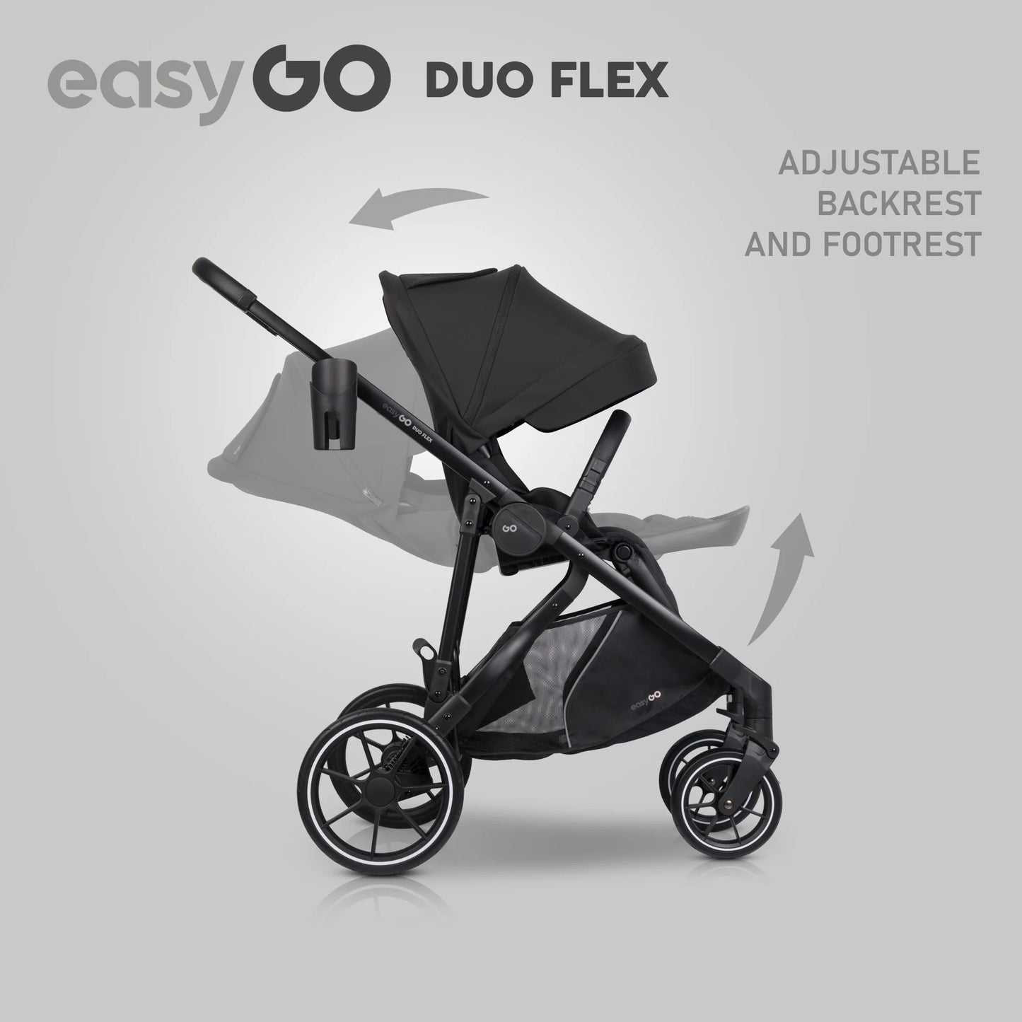 EasyGo Duoflex sport ülés – Ebony Black