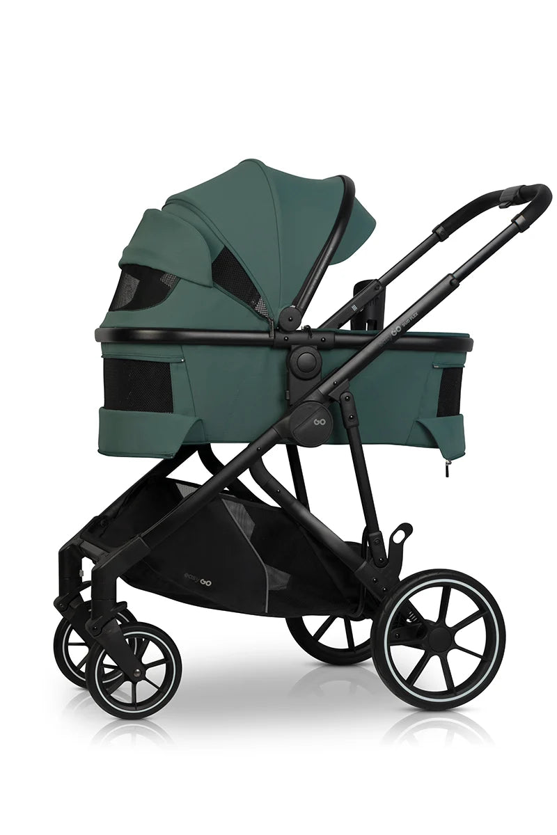 EasyGo Duoflex 2in1 babakocsi 1 üléssel és 1 mózeskosárral – Sage Green