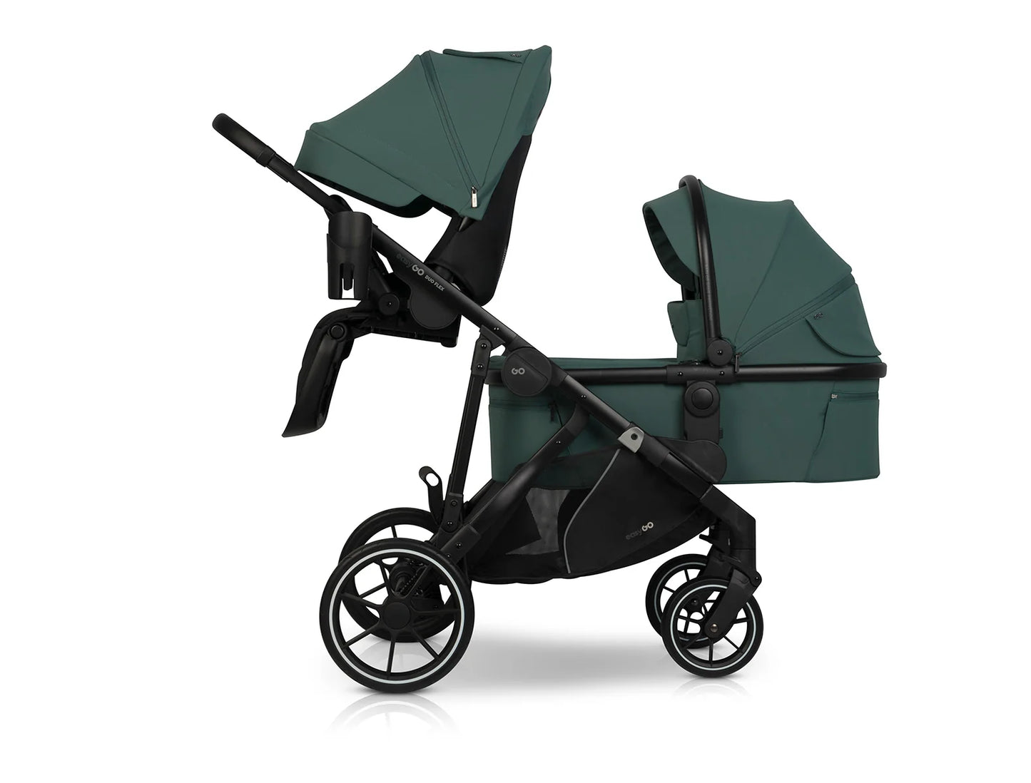 EasyGo Duoflex 2in1 babakocsi 1 üléssel és 1 mózeskosárral – Sage Green