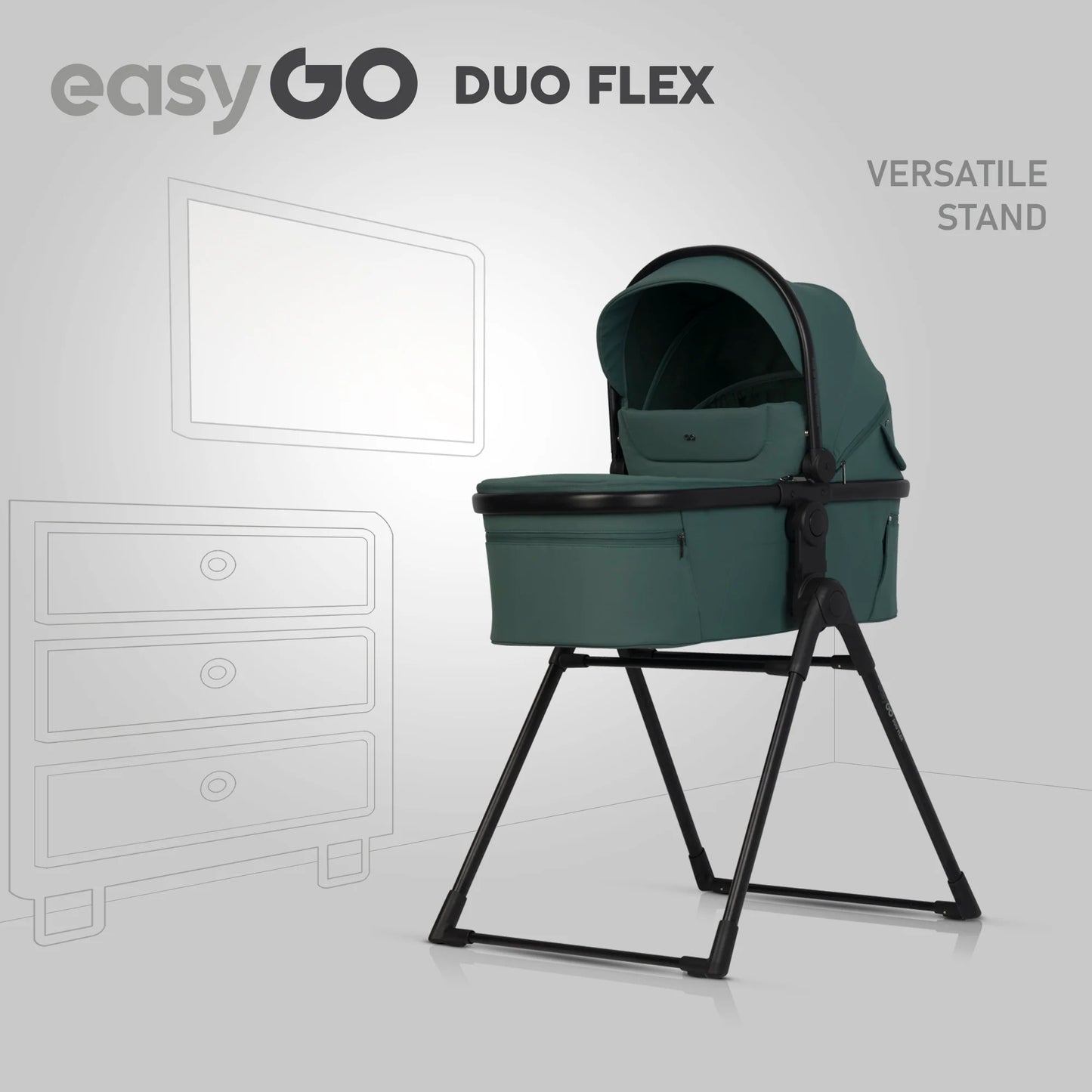 EasyGo Duoflex babakocsi – Sage Green