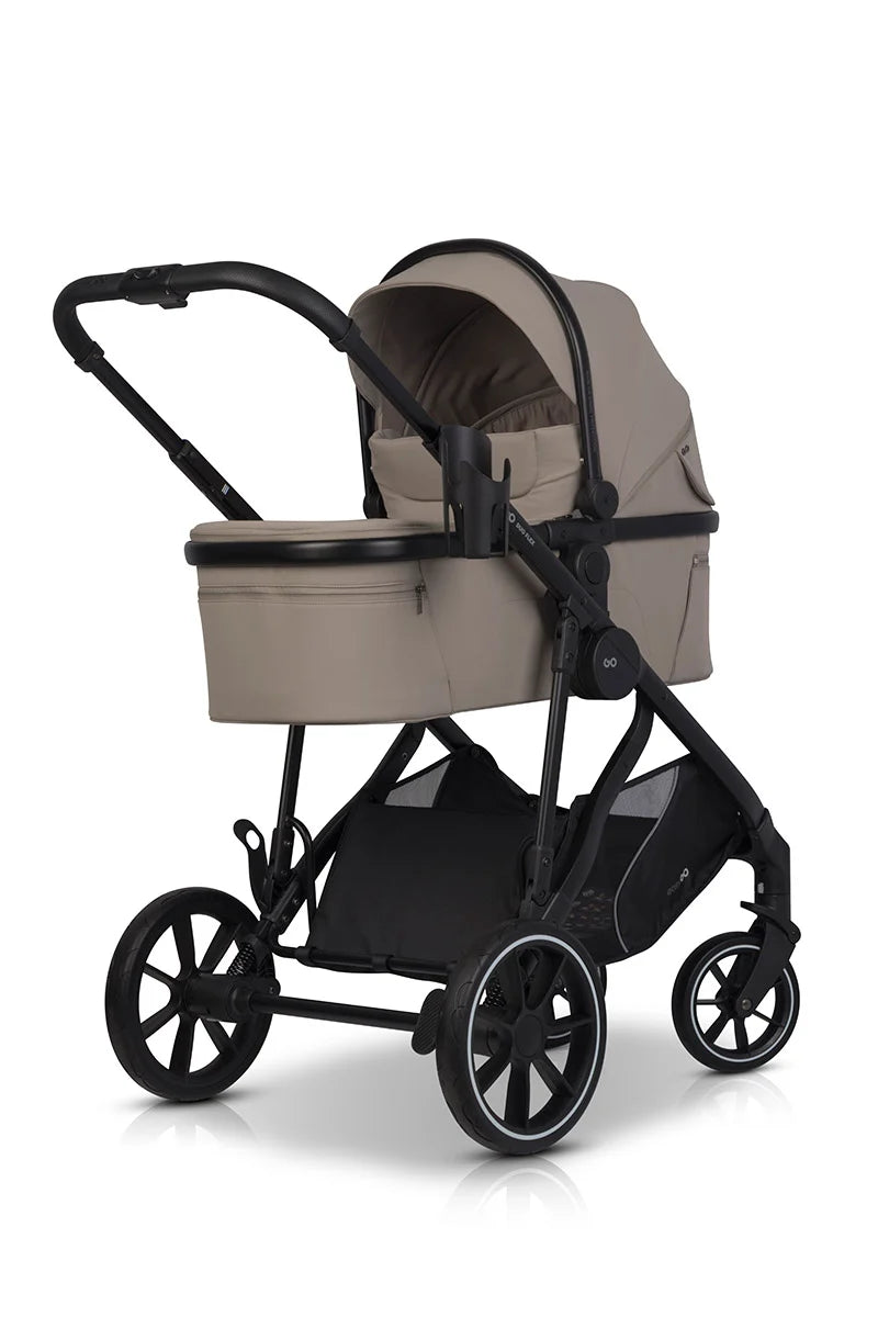 EasyGo Duoflex iker babakocsi 2 üléssel és 2 mózeskosárral – Savana Beige