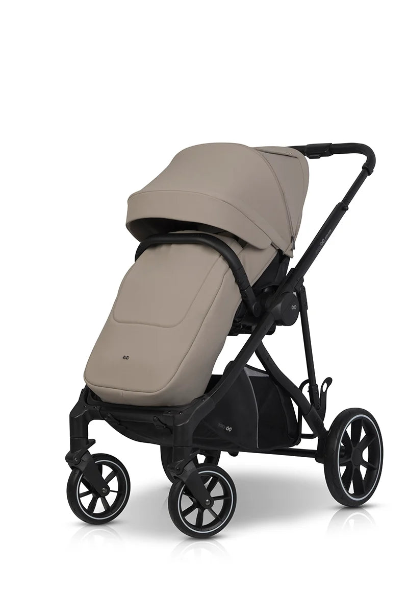 EasyGo Duoflex iker babakocsi 2 üléssel és 2 mózeskosárral – Savana Beige