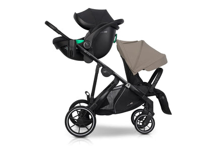 EasyGo Duoflex iker és testvér sport babakocsi 2 üléssel – Savana Beige