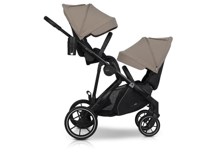 EasyGo Duoflex iker és testvér sport babakocsi 2 üléssel – Savana Beige