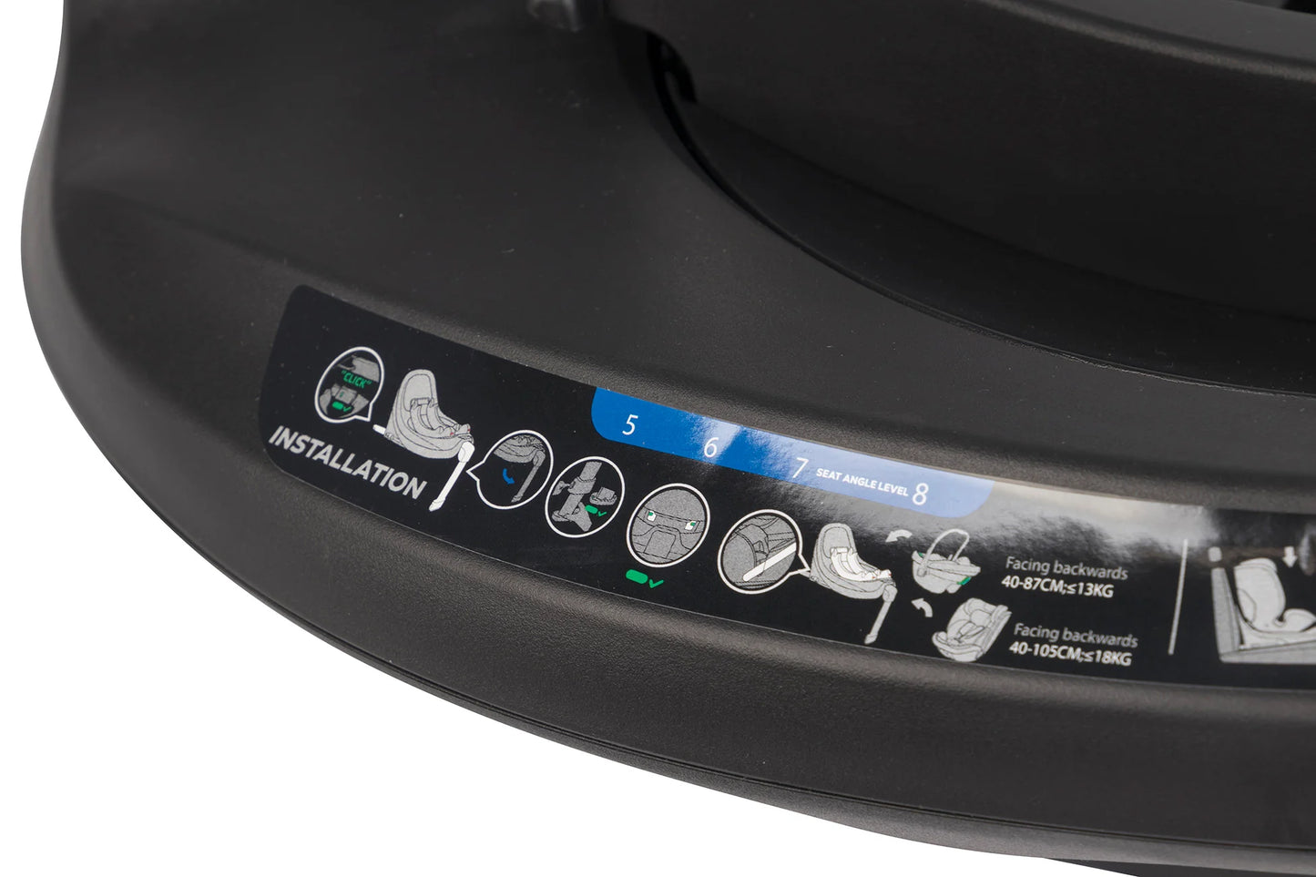 EasyGo Buz XTD Pro i-Size autóshordozó ISOFIX bázissal – Ink