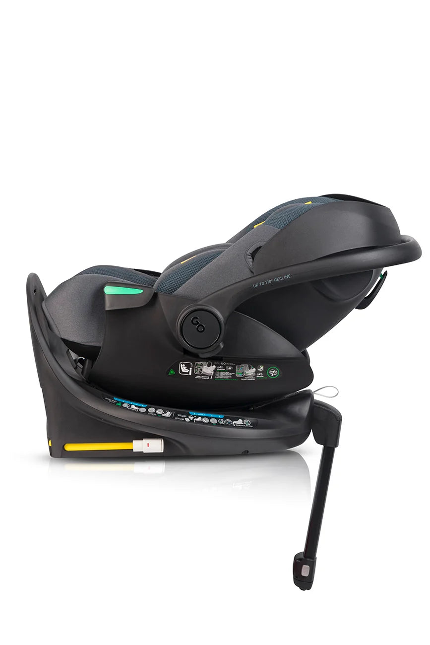 EasyGo Buz XTD Pro i-Size autóshordozó ISOFIX bázissal – Granito