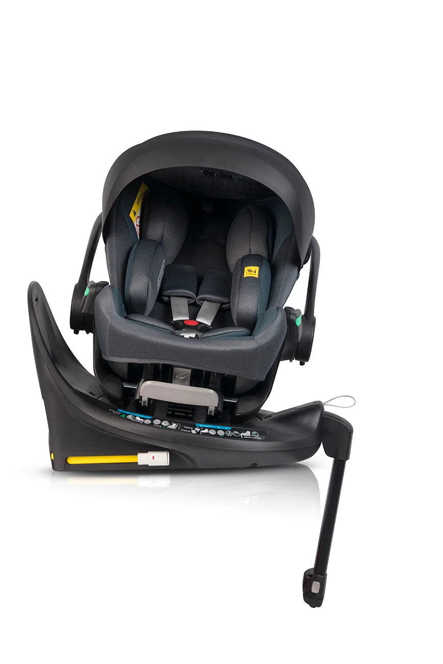 EasyGo Buz XTD Pro i-Size autóshordozó ISOFIX bázissal – Granito