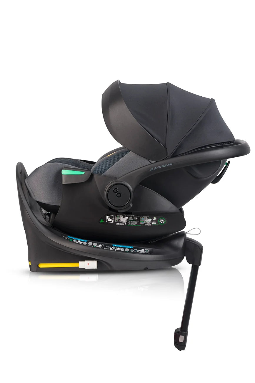 EasyGo Buz XTD Pro i-Size autóshordozó ISOFIX bázissal – Granito