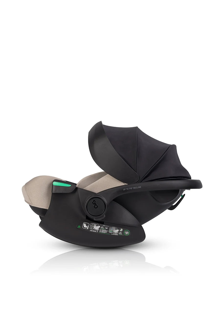 EasyGo Buz XTD Pro i-Size autóshordozó ISOFIX bázissal – Taupe