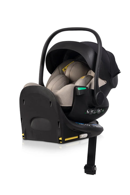 EasyGo Buz XTD Pro i-Size autóshordozó ISOFIX bázissal – Taupe