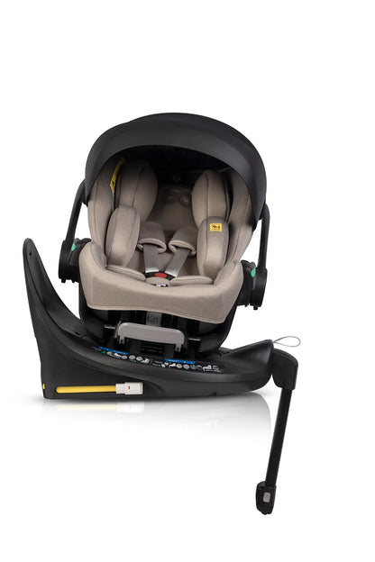 EasyGo Buz XTD Pro i-Size autóshordozó ISOFIX bázissal – Taupe