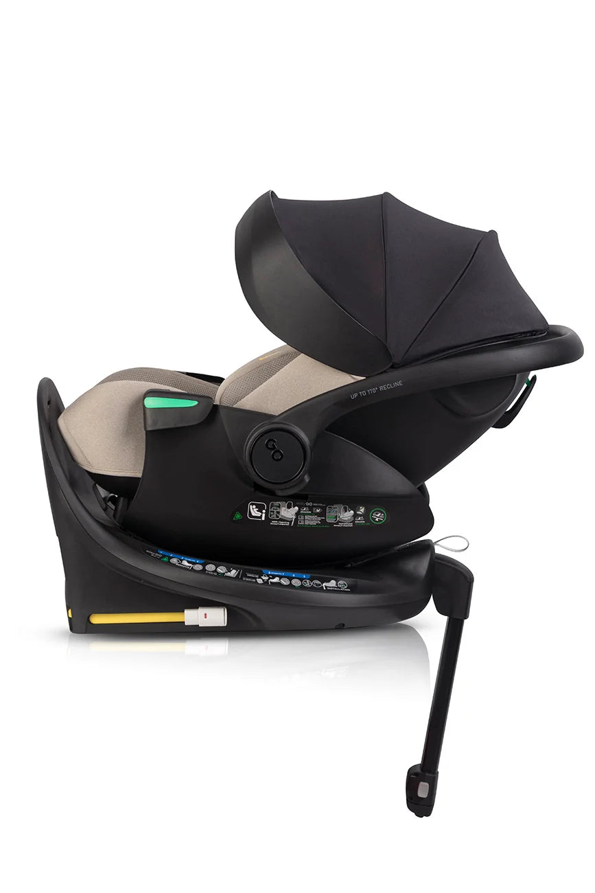 EasyGo Buz XTD Pro i-Size autóshordozó ISOFIX bázissal – Taupe
