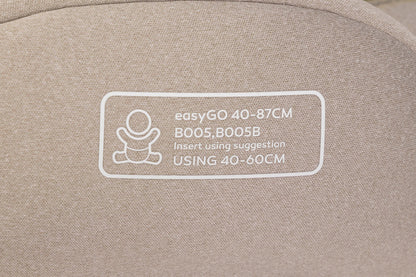 EasyGo Buz XTD Pro i-Size autóshordozó ISOFIX bázissal – Taupe