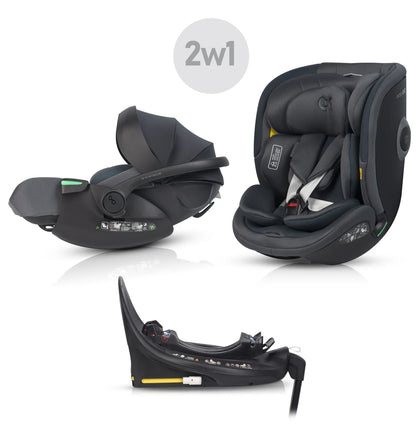 EasyGo Buz XTD Pro + Buz Pro Body 2in1 autósülés szett ISOFIX bázissal – Granito