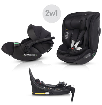 EasyGo Buz XTD Pro + Buz Pro Body 2in1 autósülés szett ISOFIX bázissal – Ink