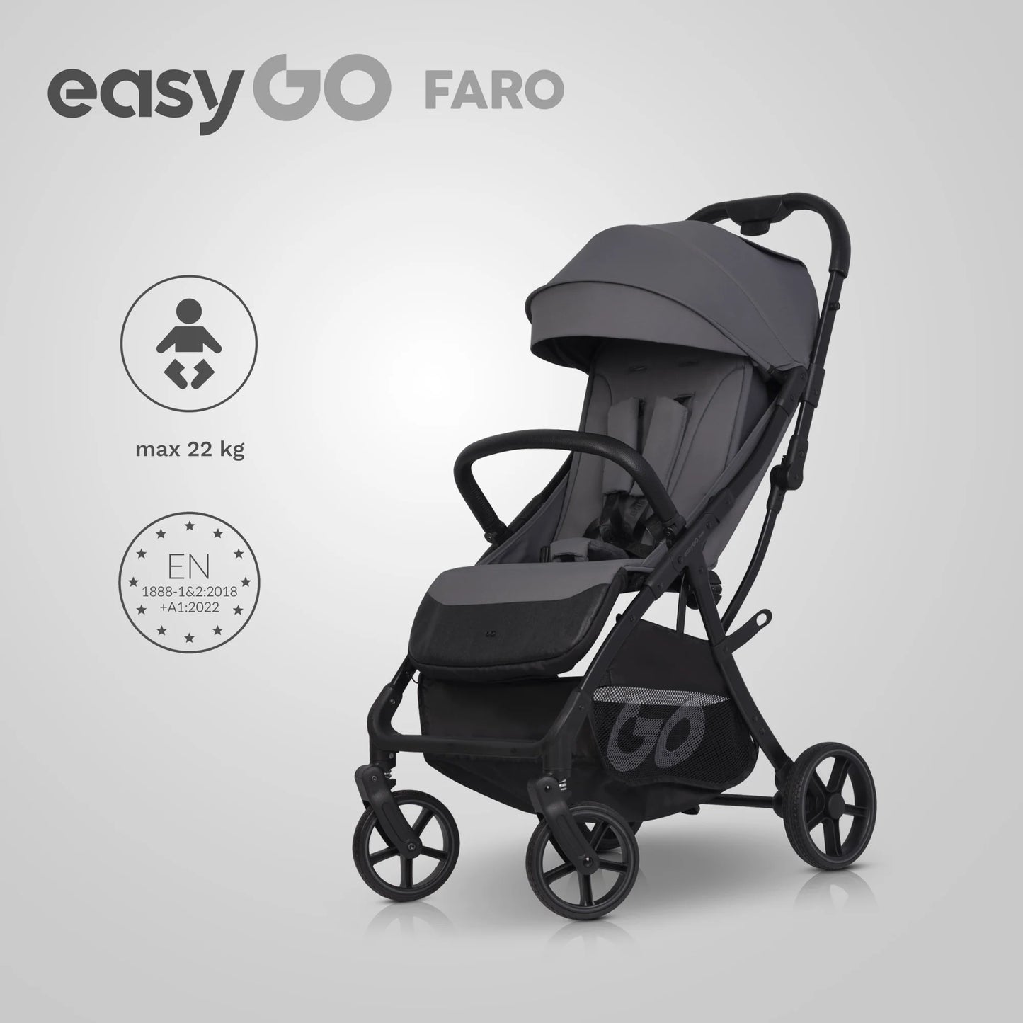 EasyGo FARO sport babakocsi – Cloudy Gray