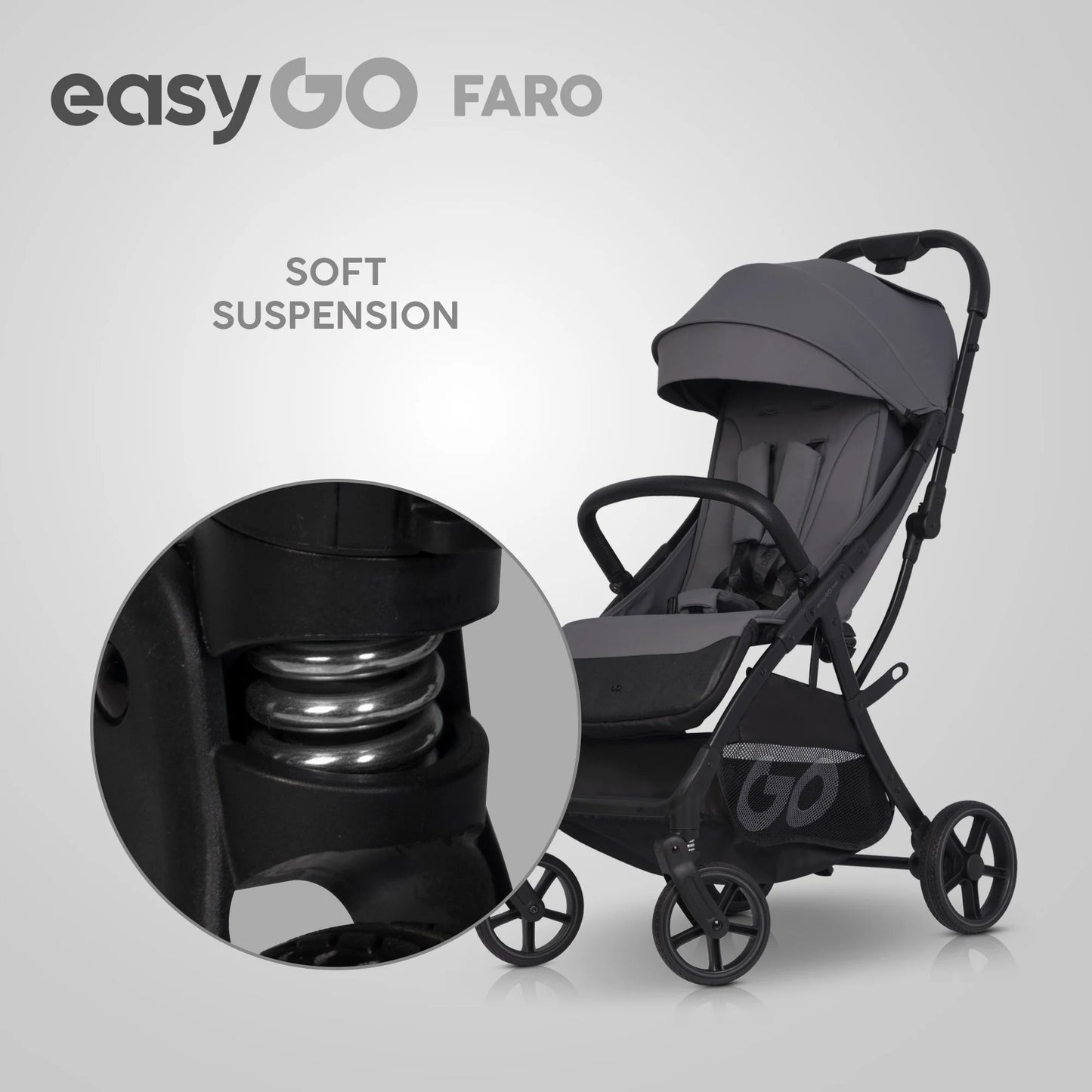 EasyGo FARO sport babakocsi – Cloudy Gray