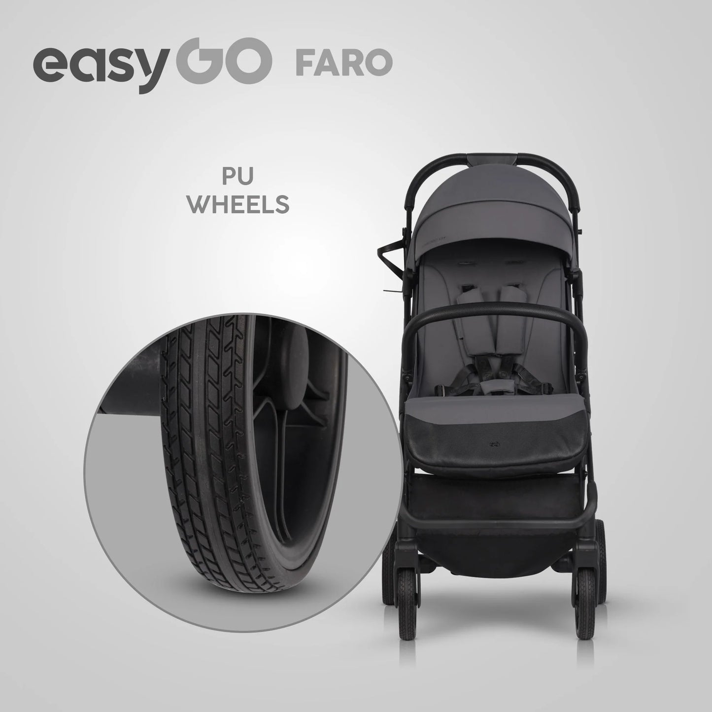 EasyGo FARO sport babakocsi – Cloudy Gray