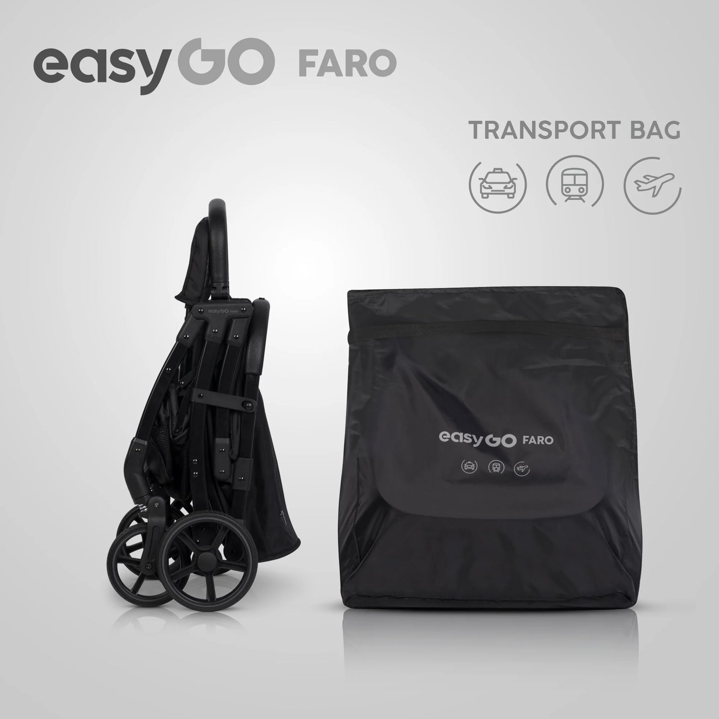 EasyGo FARO sport babakocsi – Ebony Black
