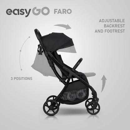 EasyGo FARO sport babakocsi – Ebony Black