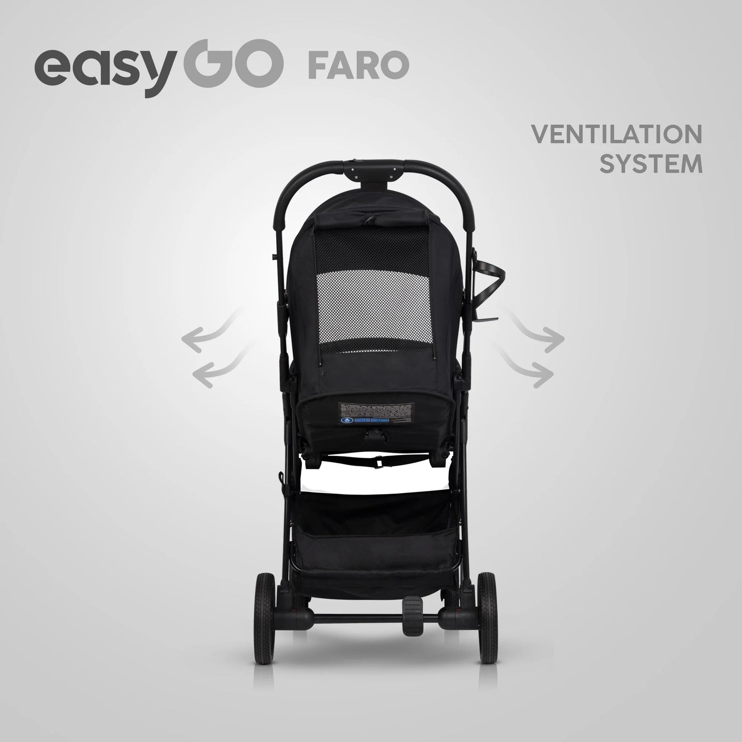 EasyGo FARO sport babakocsi – Ebony Black