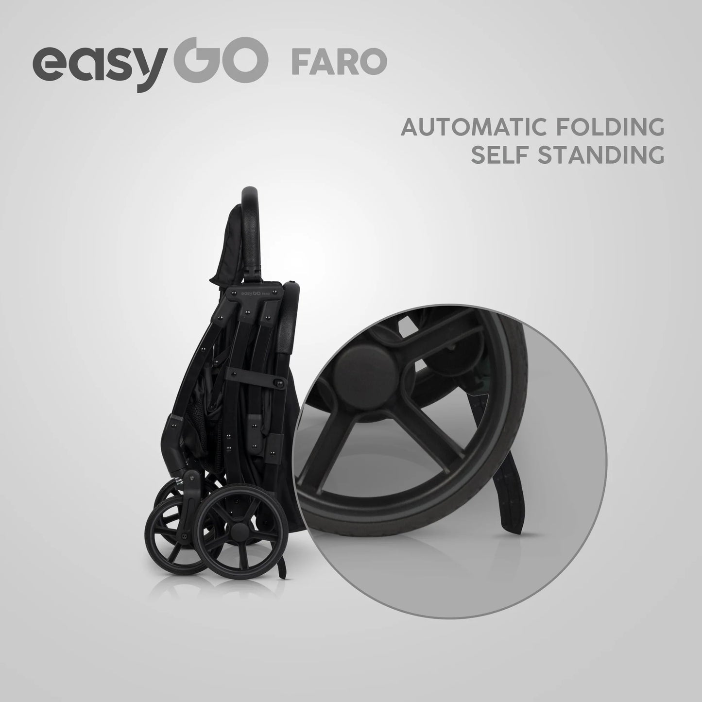 EasyGo FARO sport babakocsi – Ebony Black
