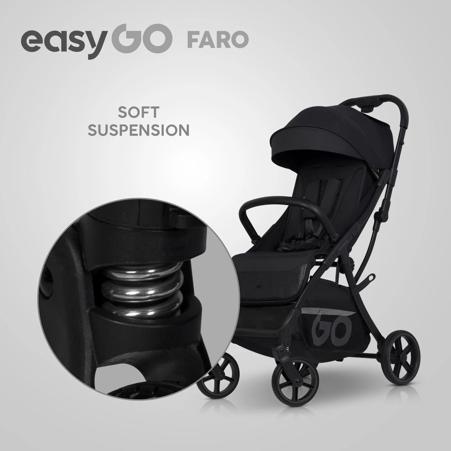 EasyGo FARO sport babakocsi – Ebony Black