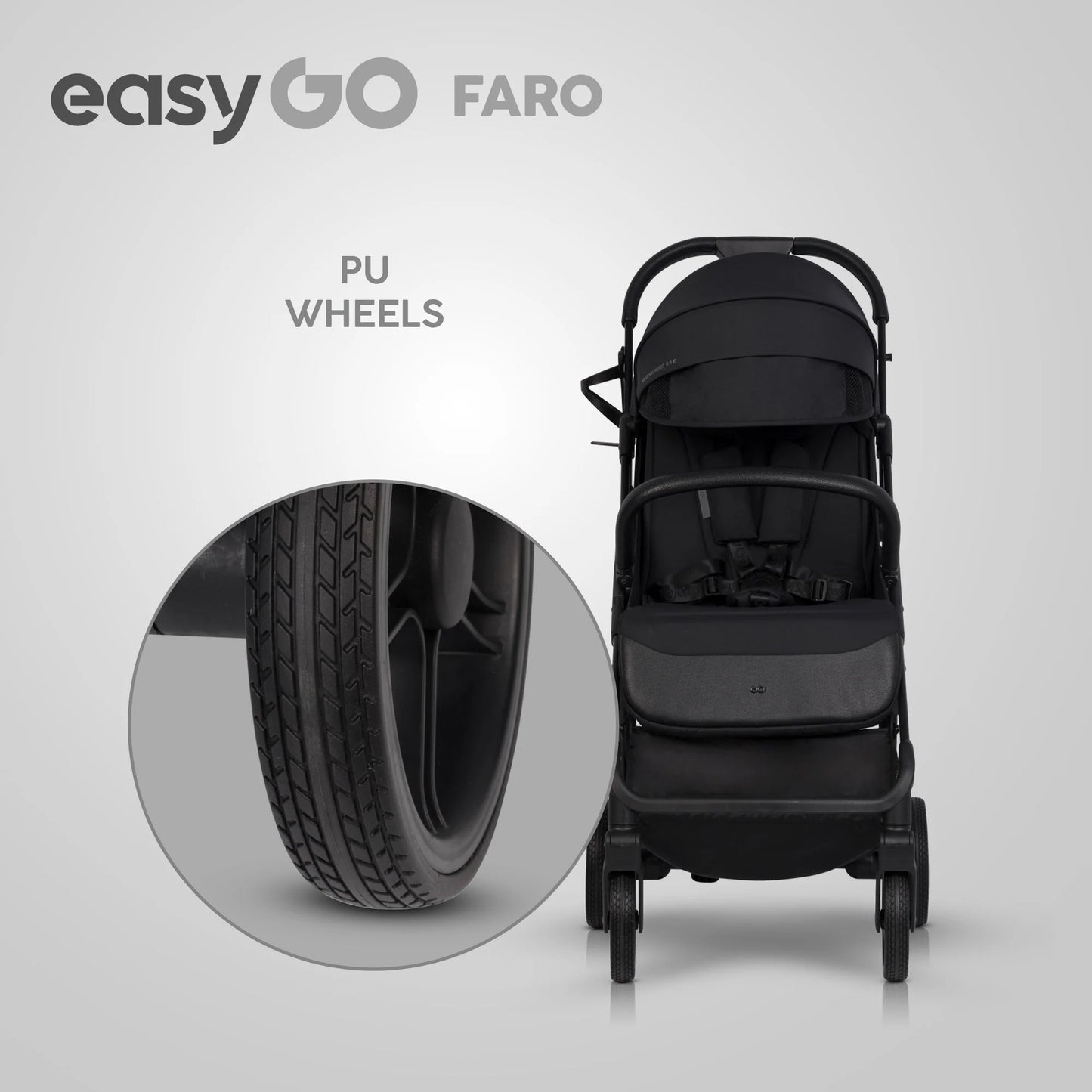 EasyGo FARO sport babakocsi – Ebony Black