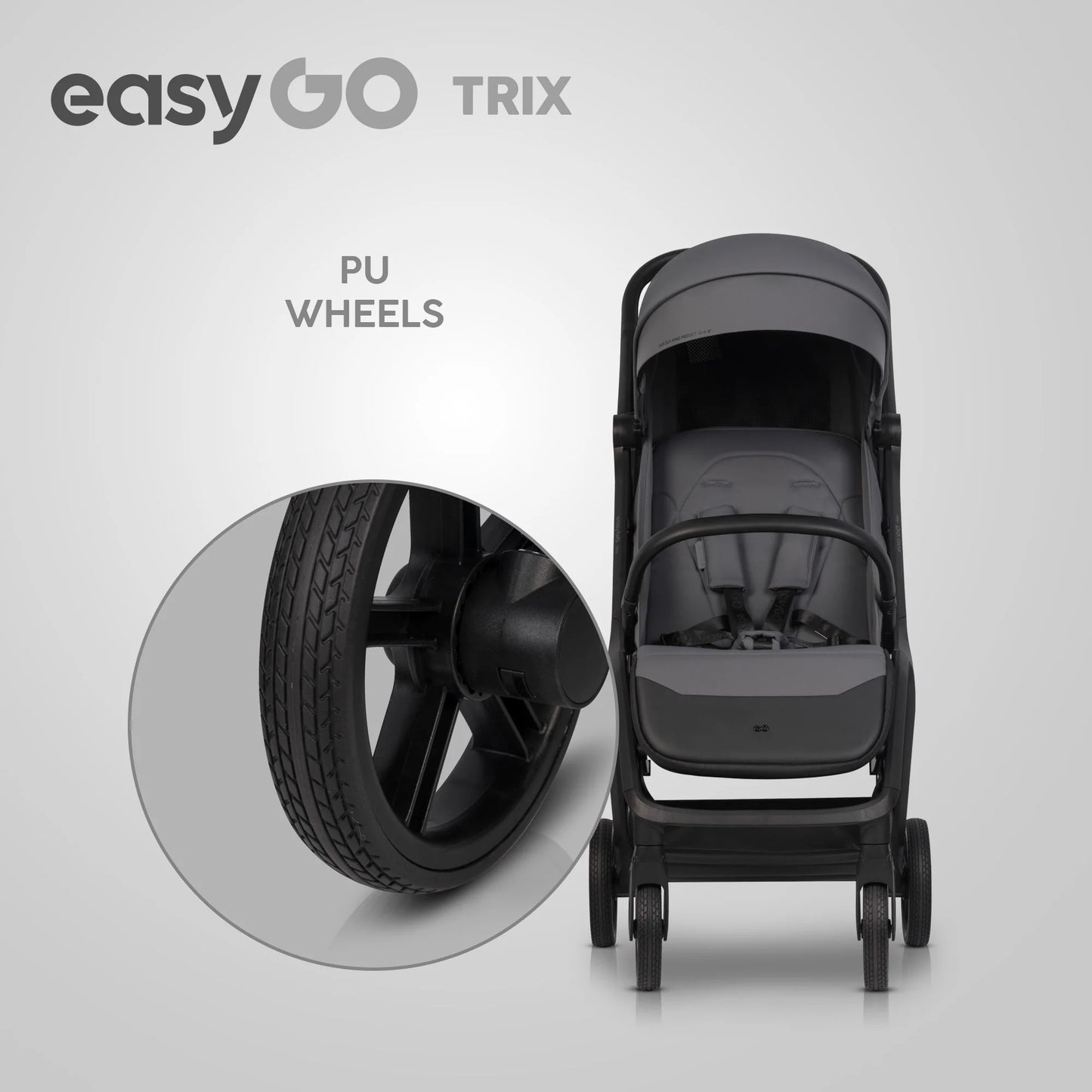 EasyGo Trix sport babakocsi – Cloudy Gray