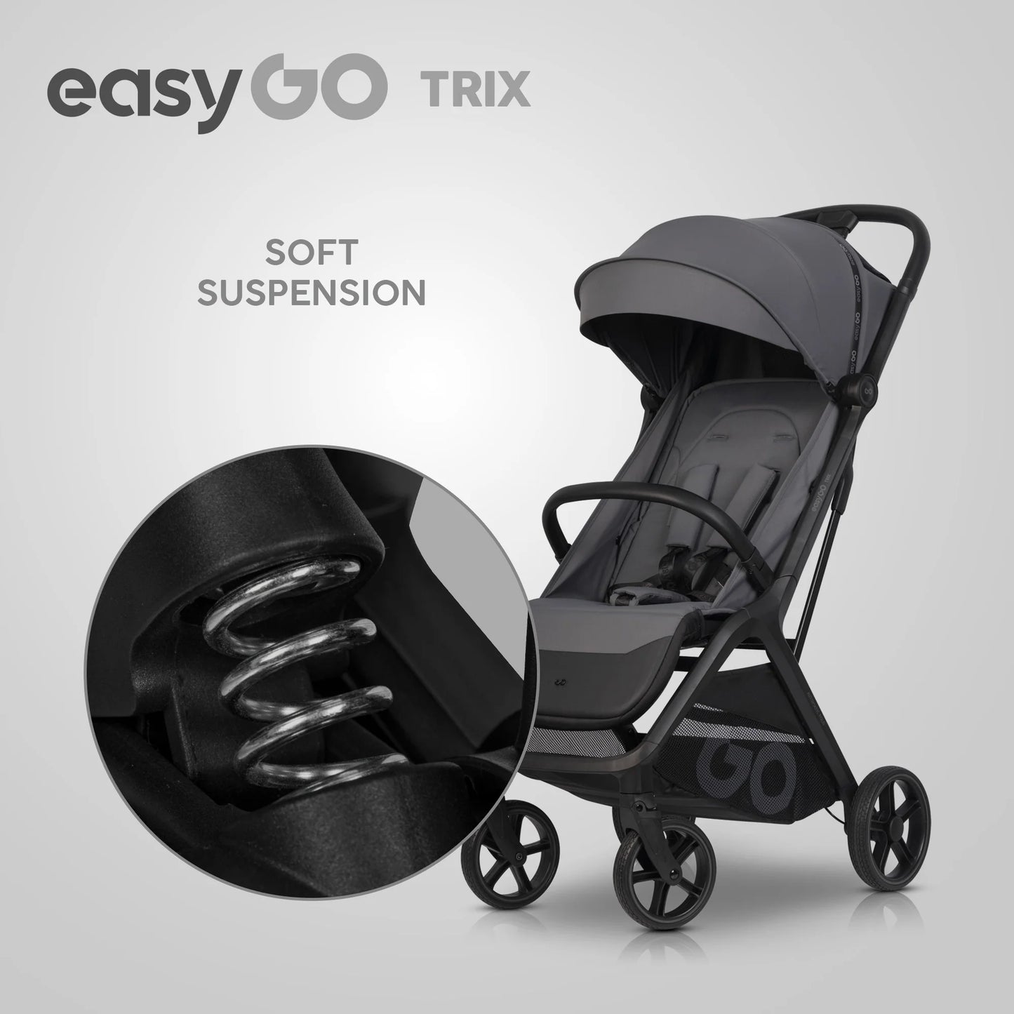 EasyGo Trix sport babakocsi – Cloudy Gray
