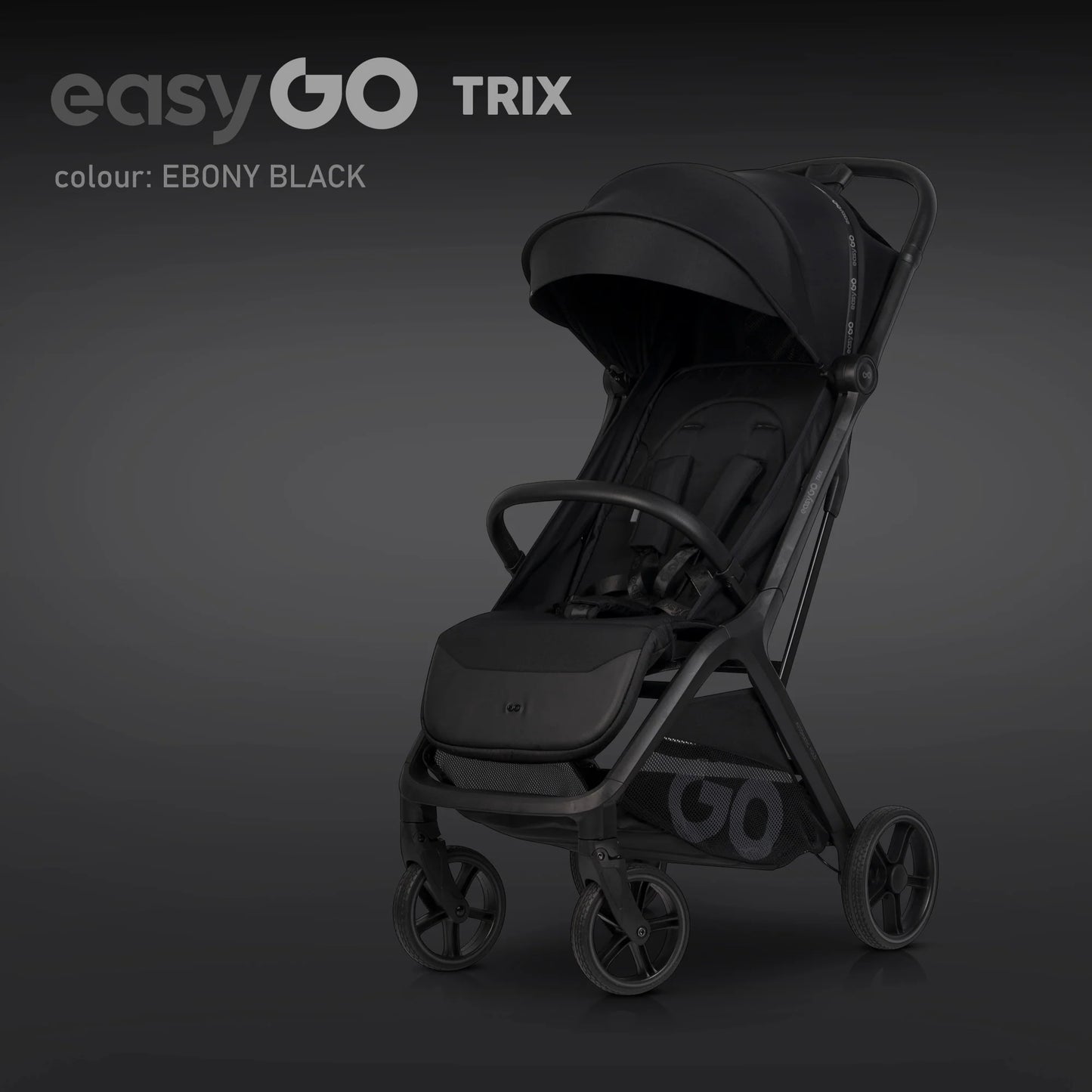 EasyGo Trix sport babakocsi – Ebony Black
