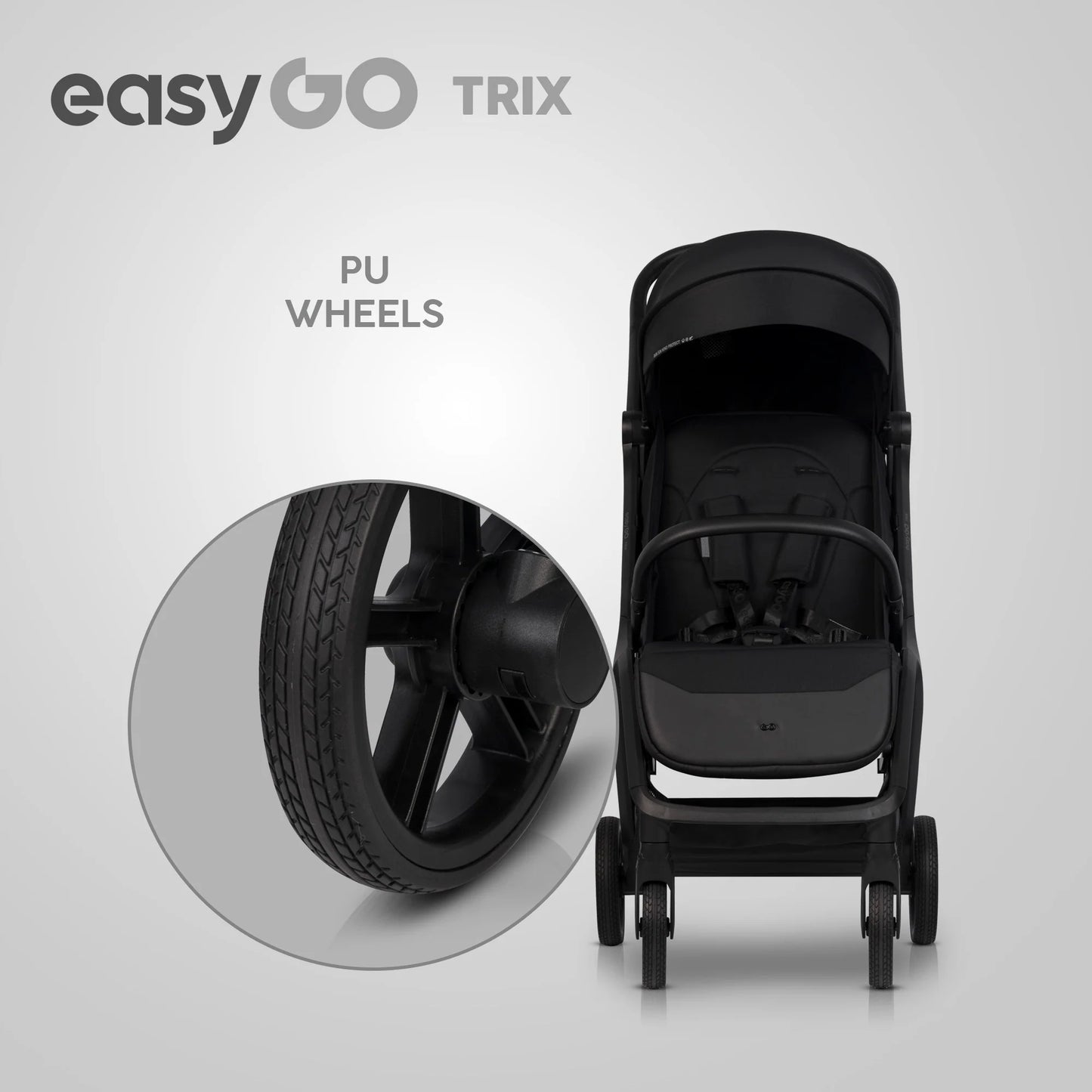EasyGo Trix sport babakocsi – Ebony Black