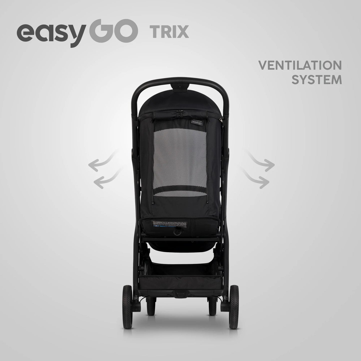 EasyGo Trix sport babakocsi – Ebony Black
