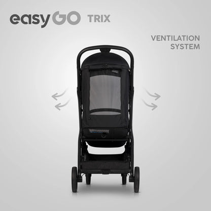 EasyGo Trix sport babakocsi – Ebony Black