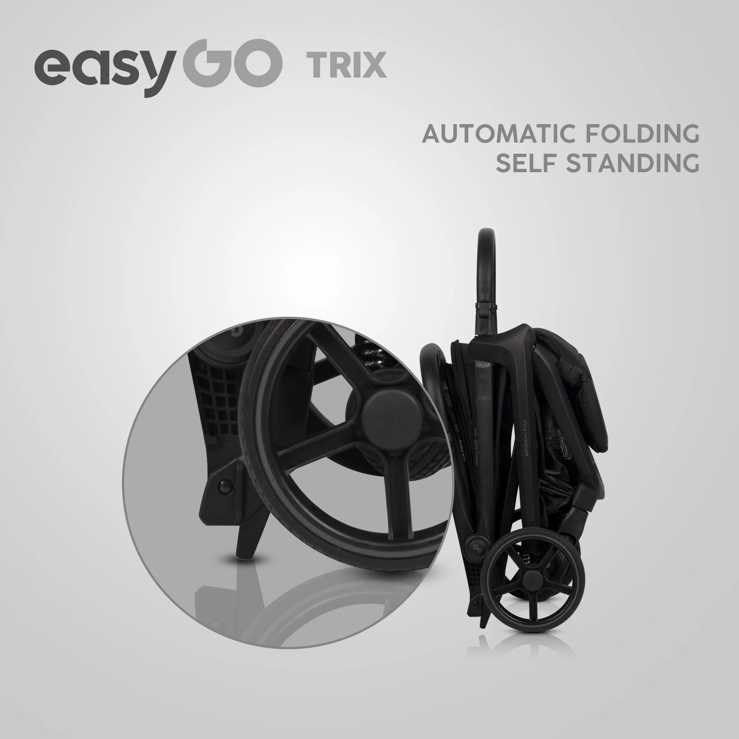 EasyGo Trix sport babakocsi – Ebony Black