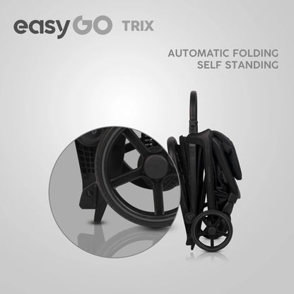 EasyGo Trix sport babakocsi – Ebony Black