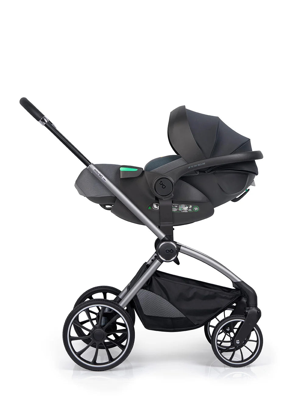 EasyGo Buz XTD Pro i-Size autóshordozó ISOFIX bázissal – Granito