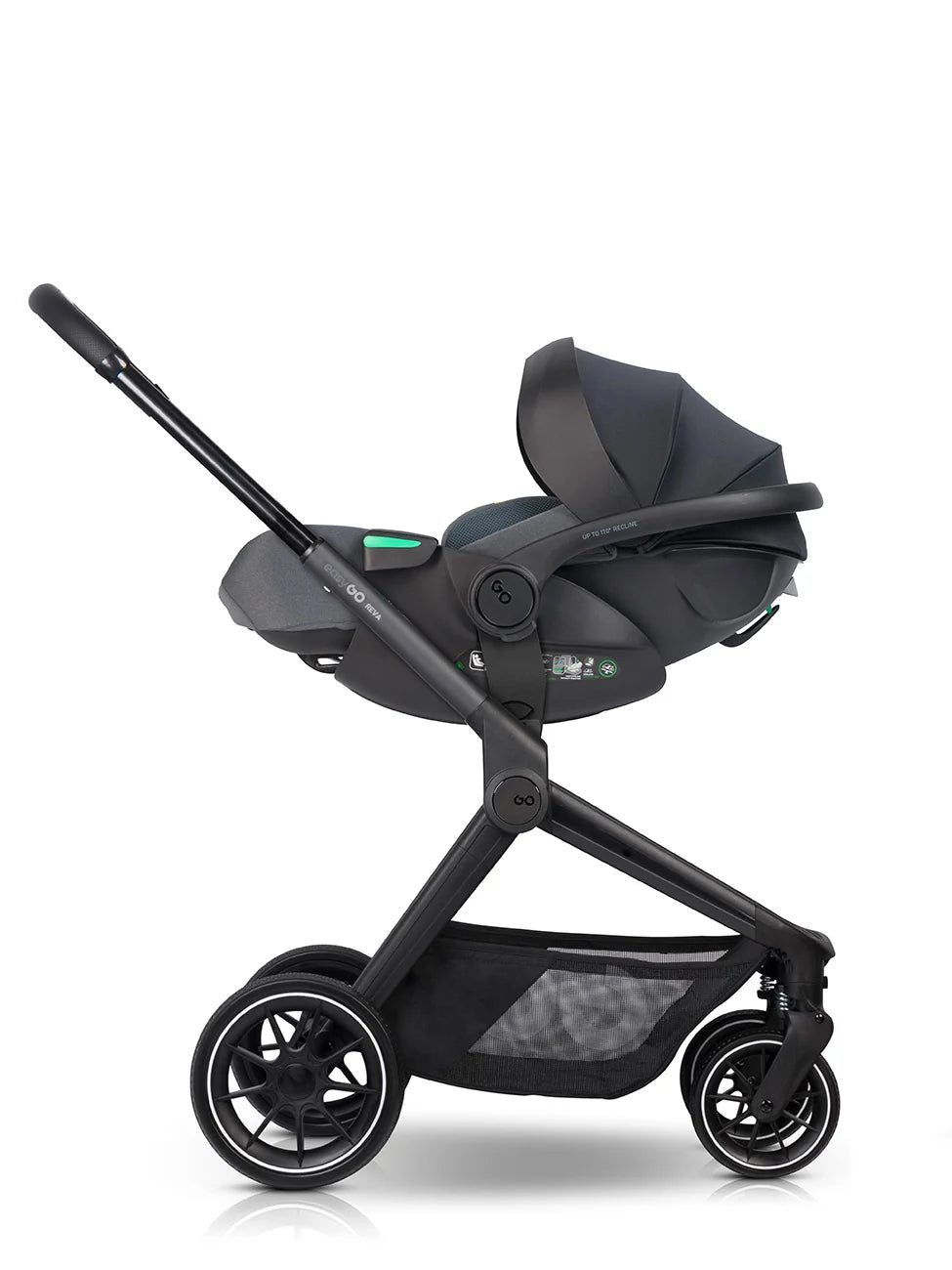 EasyGo Buz XTD Pro i-Size autóshordozó ISOFIX bázissal – Granito