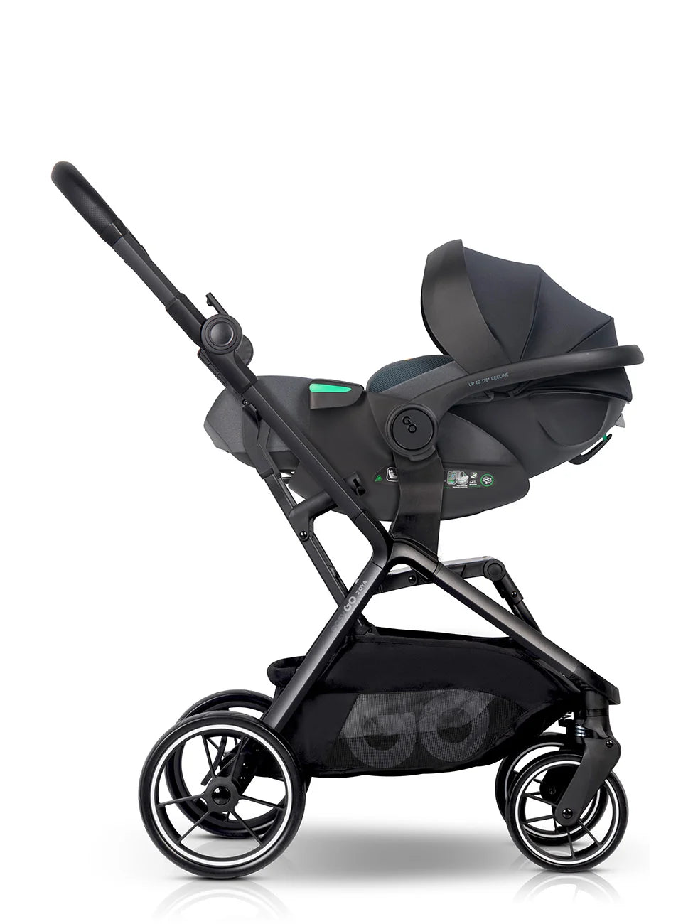 EasyGo Buz XTD Pro i-Size autóshordozó ISOFIX bázissal – Granito